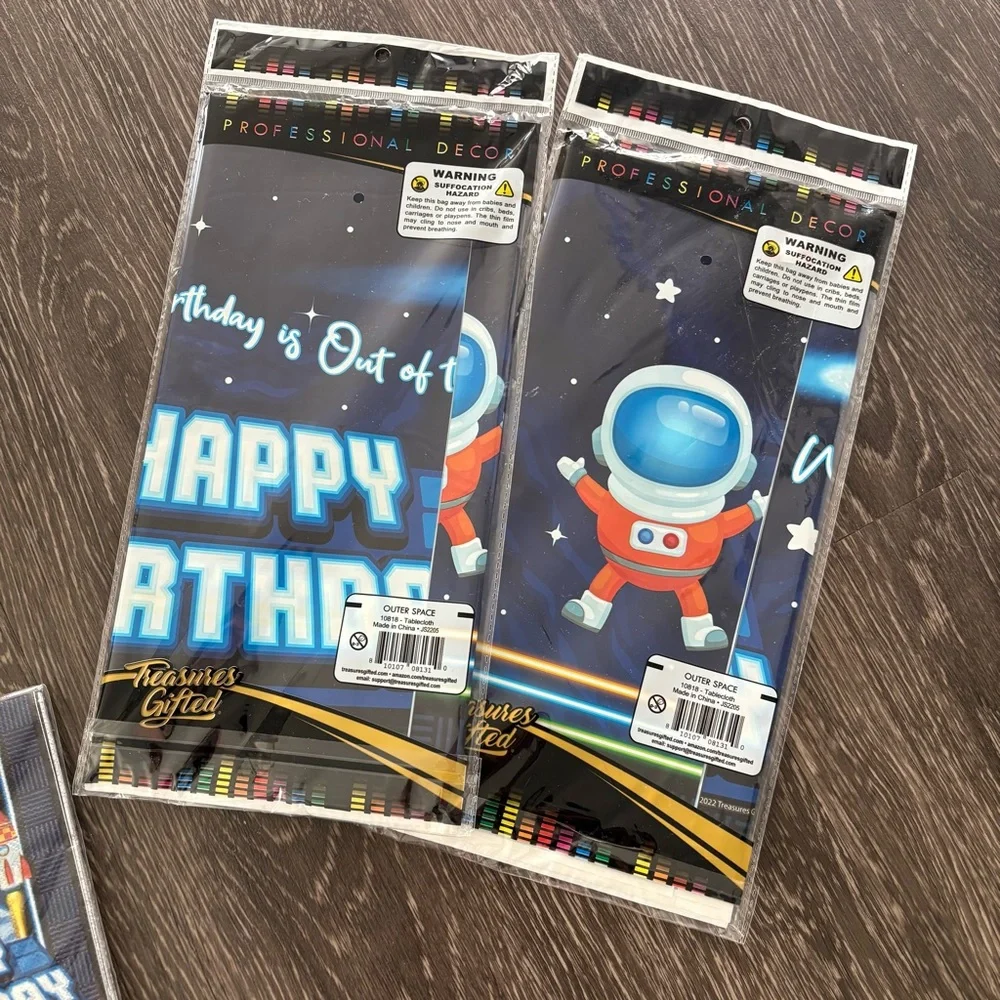 Outer Space Astronaut Rocket Birthday Themed Party Supplies